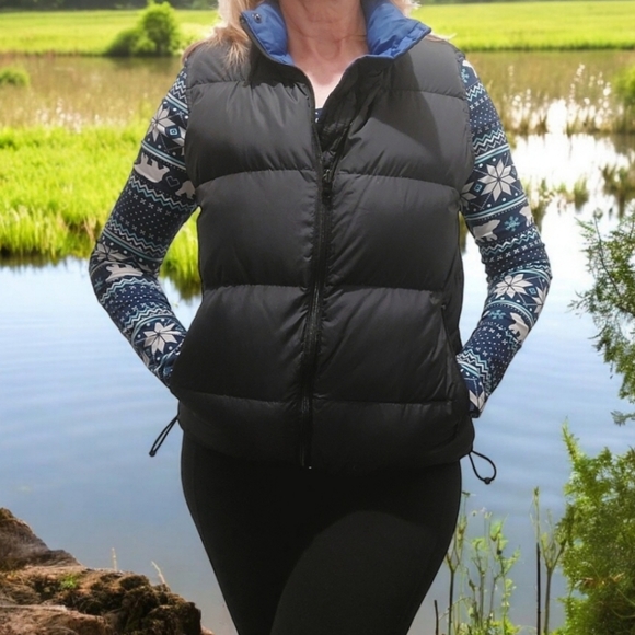 Lands' End Goose Down Reversible Puffer Vest